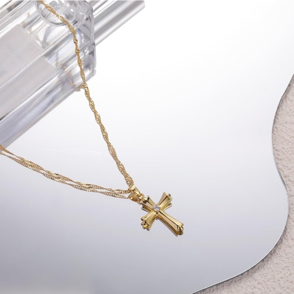 Gold Cross Necklace
